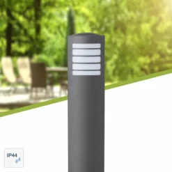 Borne lumineuse Brilliant Todd Anthracite, 1 lumière