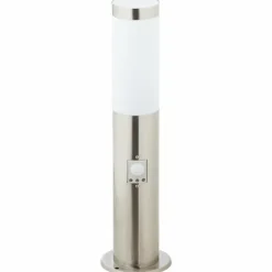 Borne lumineuse Brilliant Dody Argenté, 1 lumière, Détecteur de mouvement