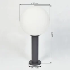 Borne lumineuse Bubodefo Anthracite, 1 lumière