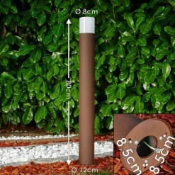 Borne lumineuse Buhrkall Rouille, 1 lumière