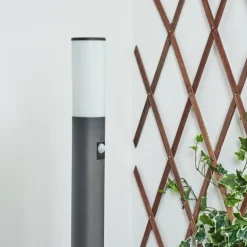 Borne lumineuse Caserta Anthracite, 1 lumière, Détecteur de mouvement