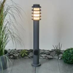 Borne lumineuse Caserta Anthracite, 1 lumière