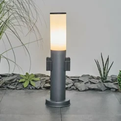 Borne lumineuse Caserta Anthracite, 1 lumière