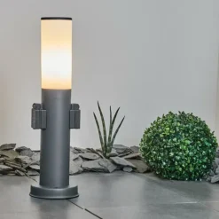 Borne lumineuse Caserta Anthracite, 1 lumière