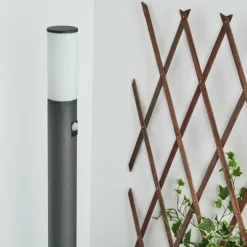 Borne lumineuse Caserta Anthracite, 1 lumière, Détecteur de mouvement