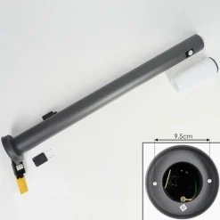 Borne lumineuse Caserta Anthracite, 1 lumière, Détecteur de mouvement