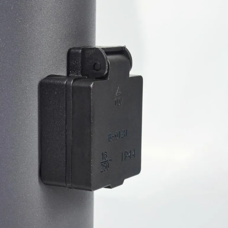 Borne lumineuse Caserta Anthracite, 1 lumière, Détecteur de mouvement