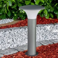 Borne lumineuse Chelmsford LED Anthracite, 1 lumière