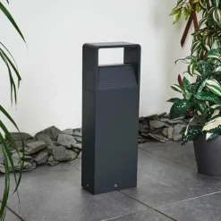 Borne lumineuse Dubona LED Anthracite, 1 lumière