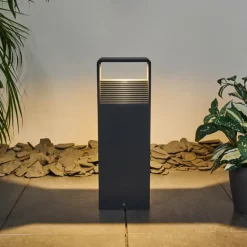 Borne lumineuse Dubona LED Anthracite, 1 lumière