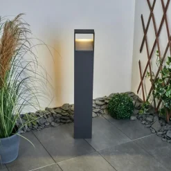 Borne lumineuse Dubona LED Anthracite, 1 lumière