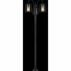 Borne lumineuse Globo ADELHEID Noir, 3 lumières