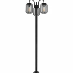 Borne lumineuse Globo ADELHEID Noir, 3 lumières