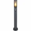 Borne lumineuse Globo BOSTON Anthracite, 1 lumière, Détecteur de mouvement