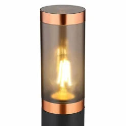 Borne lumineuse Globo BOSTON Noir, 1 lumière