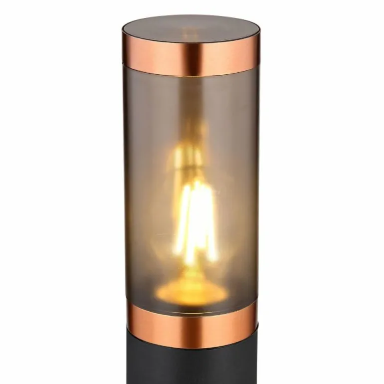 Borne lumineuse Globo BOSTON Noir, 1 lumière