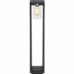 Borne lumineuse Globo CANDELA Noir, 1 lumière, Détecteur de mouvement