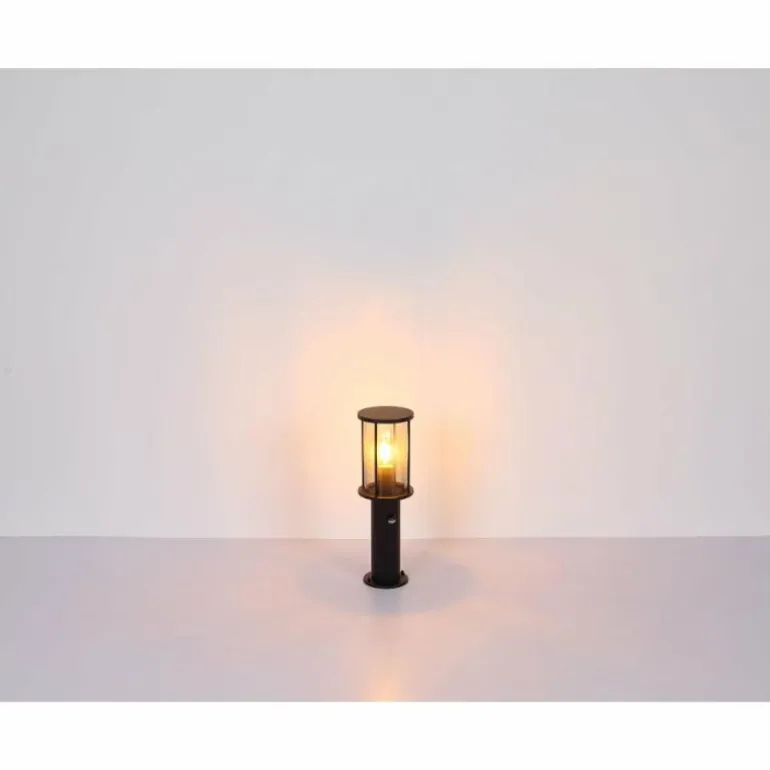 Borne lumineuse Globo GRACEY Noir, 1 lumière, Détecteur de mouvement