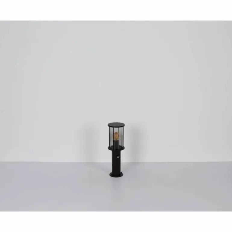 Borne lumineuse Globo GRACEY Noir, 1 lumière, Détecteur de mouvement