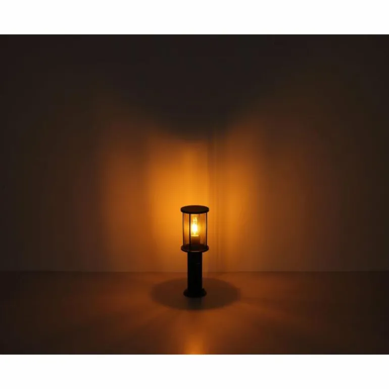 Borne lumineuse Globo GRACEY Noir, 1 lumière, Détecteur de mouvement