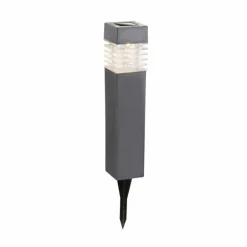 Borne lumineuse Globo Solar LED Gris, 1 lumière