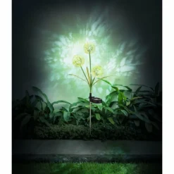 Borne lumineuse Globo SOLAR LED Jaune, Vert, 3 lumières