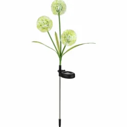 Borne lumineuse Globo SOLAR LED Jaune, Vert, 3 lumières