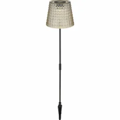 Borne lumineuse Globo SOLAR LED Fumée, Noir, 1 lumière