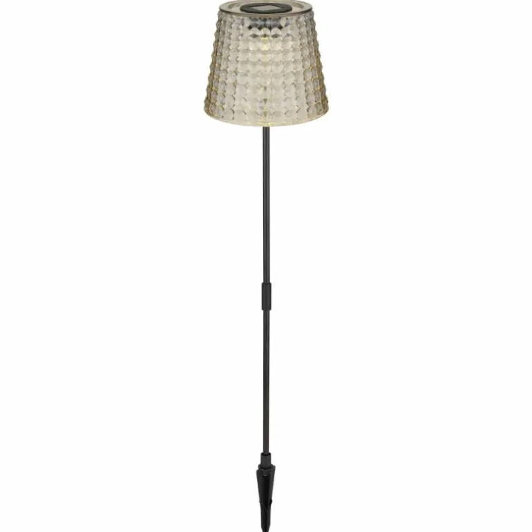 Borne lumineuse Globo SOLAR LED Fumée, Noir, 1 lumière