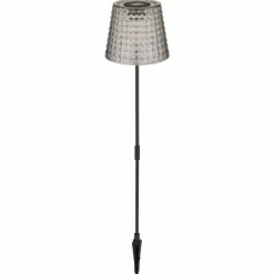 Borne lumineuse Globo SOLAR LED Fumée, Noir, 1 lumière