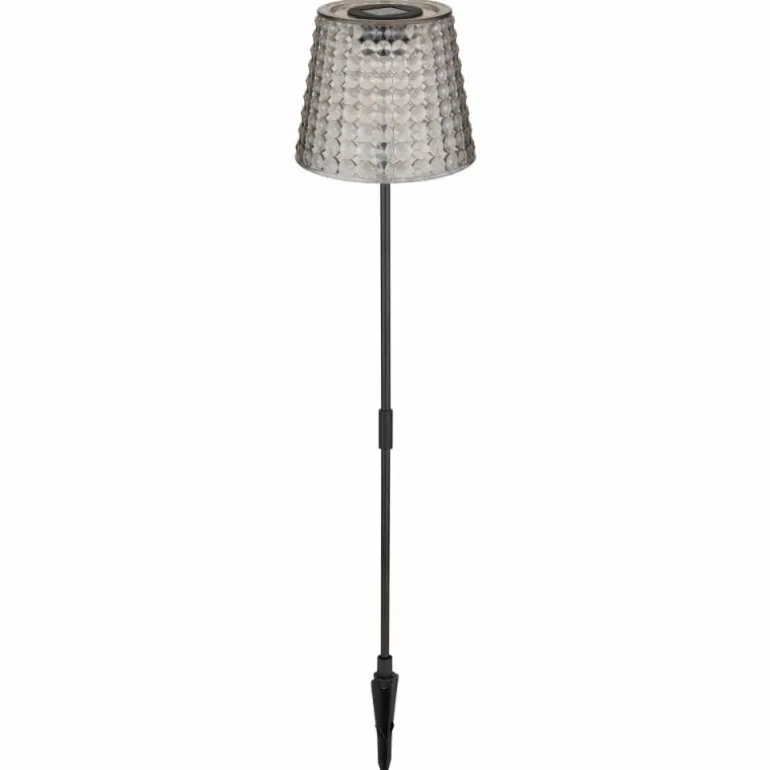 Borne lumineuse Globo SOLAR LED Fumée, Noir, 1 lumière