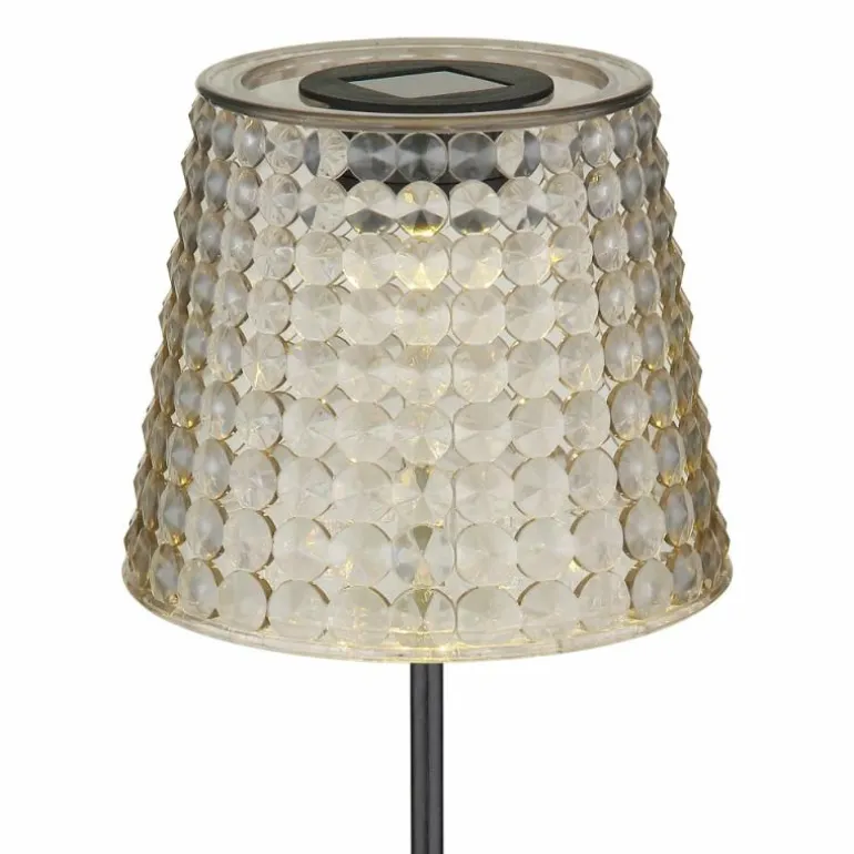 Borne lumineuse Globo SOLAR LED Fumée, Noir, 1 lumière