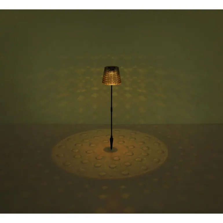 Borne lumineuse Globo SOLAR LED Fumée, Noir, 1 lumière