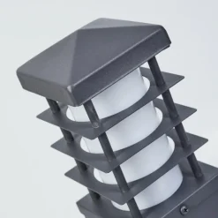 Borne lumineuse Habolale Gris, 1 lumière