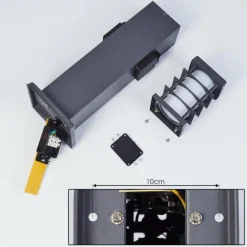 Borne lumineuse Habolale Gris, 1 lumière