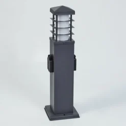 Borne lumineuse Habolale Gris, 1 lumière