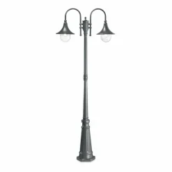Borne lumineuse Ideallux CIMA Gris, 2 lumières