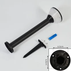 Borne lumineuse Joennierni LED Noir, 1 lumière, Détecteur de mouvement, Changeur de couleurs