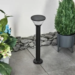 Borne lumineuse Joennierni LED Noir, 1 lumière, Détecteur de mouvement, Changeur de couleurs