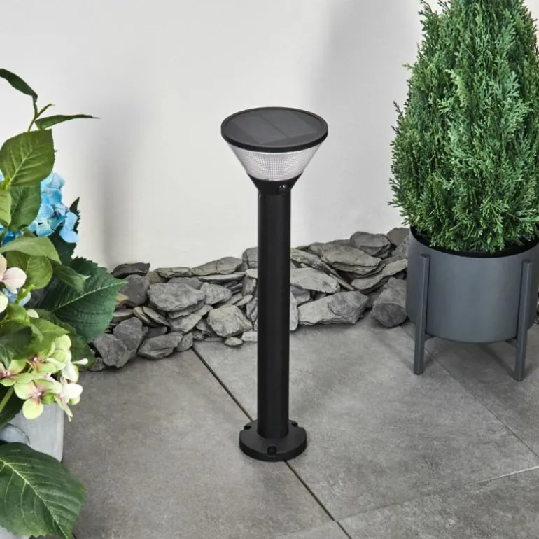 Borne lumineuse Joennierni LED Noir, 1 lumière, Détecteur de mouvement, Changeur de couleurs