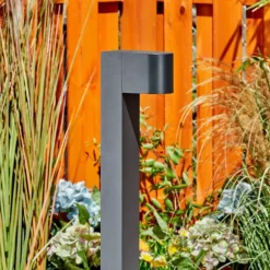 Borne lumineuse Kingstown Anthracite, 1 lumière