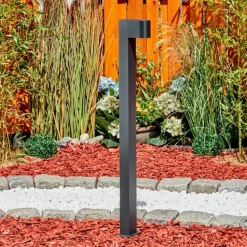 Borne lumineuse Kingstown Anthracite, 1 lumière