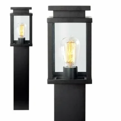 Borne lumineuse KS Verlichting Jersey Noir, 1 lumière