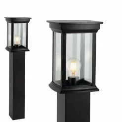 Borne lumineuse KS Verlichting Carlton Noir, 1 lumière