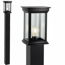 Borne lumineuse KS Verlichting Carlton Noir, 1 lumière