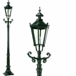 Borne lumineuse KS Verlichting Washington Noir, 1 lumière