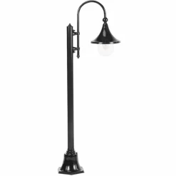 Borne lumineuse KS Verlichting Rimini Noir, 1 lumière