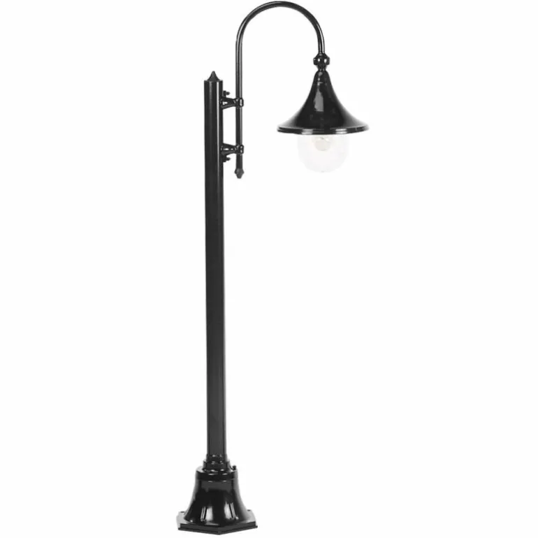 Borne lumineuse KS Verlichting Rimini Noir, 1 lumière