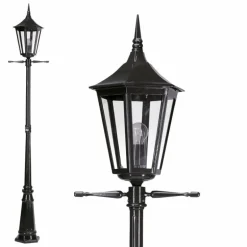 Borne lumineuse KS Verlichting Zeist Noir, 1 lumière
