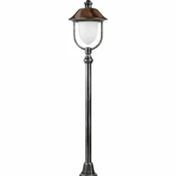 Borne lumineuse LCD Nabburg LED Cuivre, Noir, 1 lumière